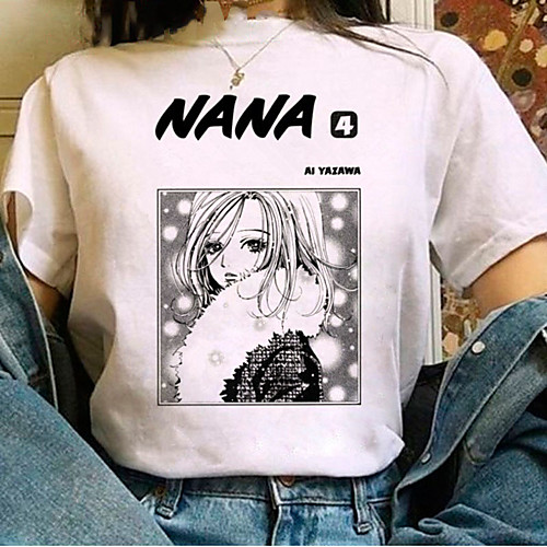

Inspired by NANA Cosplay Anime Cartoon Polyester / Cotton Blend Print Harajuku Graphic Kawaii T-shirt For Women's / Men's