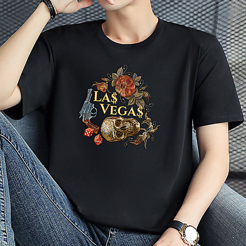 

Men's Unisex Tee T shirt Hot Stamping Floral Graphic Prints Plus Size Zero two Print Short Sleeve Casual Tops Cotton Basic Designer Big and Tall White Black Gray