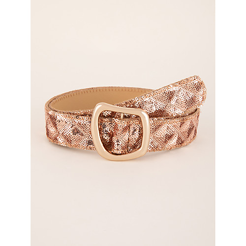 

Women's Waist Belt Dailywear Gift Light Brown Belt Color Block