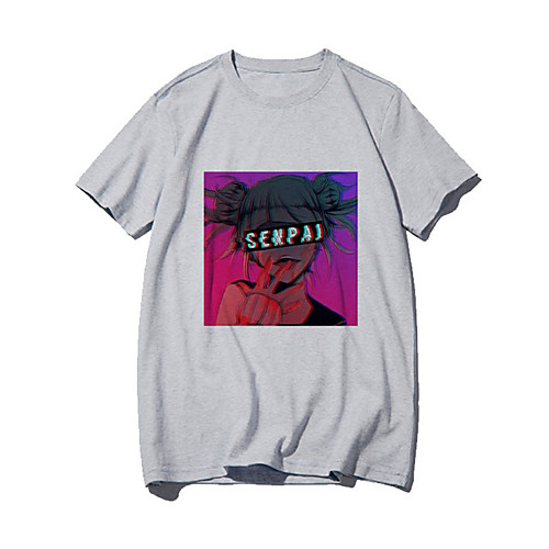 

Inspired by My Hero Academia / Boku No Hero Cosplay Anime Cartoon Polyester / Cotton Blend Print Harajuku Graphic Kawaii T-shirt For Women's / Men's