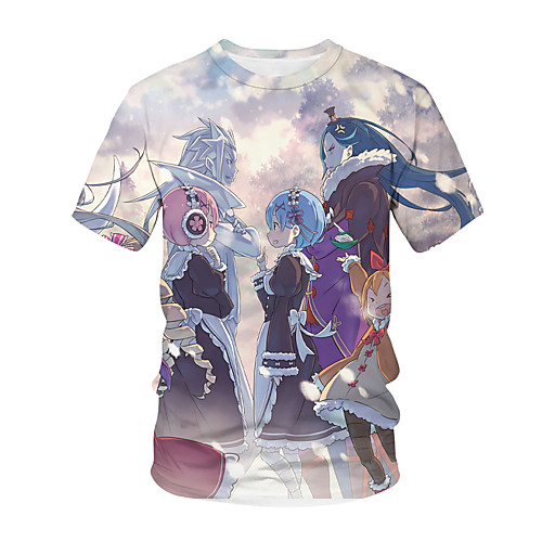 

Inspired by Fate / Zero Cosplay Anime Cartoon 100% Polyester 3D Harajuku Graphic Kawaii T-shirt For Women's / Men's