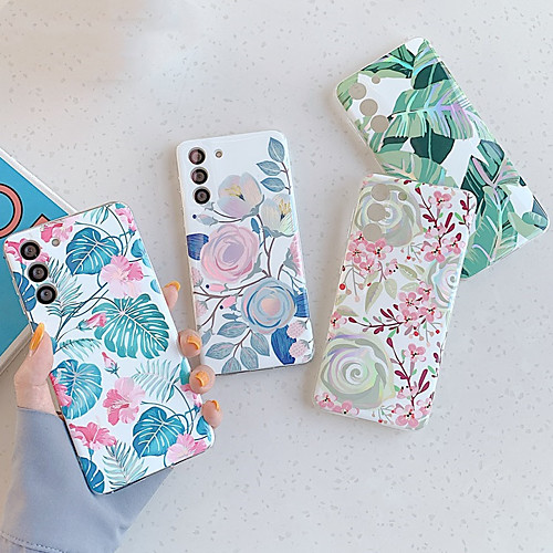 

Flower Phone Case For Samsung Galaxy S21 Plus S21 Ultra S20 Plus A52 A72 A51 A71 A42 Shockproof Dustproof Soft TPU Back Cover For Samsung Galaxy Note 20 Ultra A70 A50