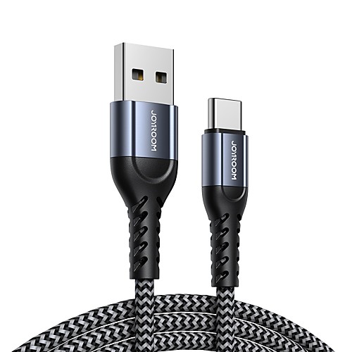 

Joyroom USB C Cable Braided High Speed Quick Charge 3 A 2.0m(6.5Ft) 1.2m(4Ft) 0.25m(0.8Ft) TPE Aluminium Alloy For Samsung Xiaomi Huawei Phone Accessory