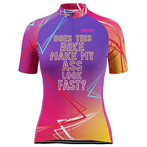 

21Grams Women's Short Sleeve Cycling Jersey Summer Spandex Polyester Fuchsia Bike Jersey Top Mountain Bike MTB Road Bike Cycling Quick Dry Moisture Wicking Breathable Sports Clothing Apparel