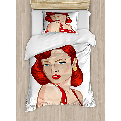 

3-Piece Duvet Cover Set Hotel Bedding Sets Comforter Cover with Soft Lightweight Microfiber Include 1 Duvet Cover 2 Pillowcases for Double/Queen/King(1 Pillowcase for Twin/Single)