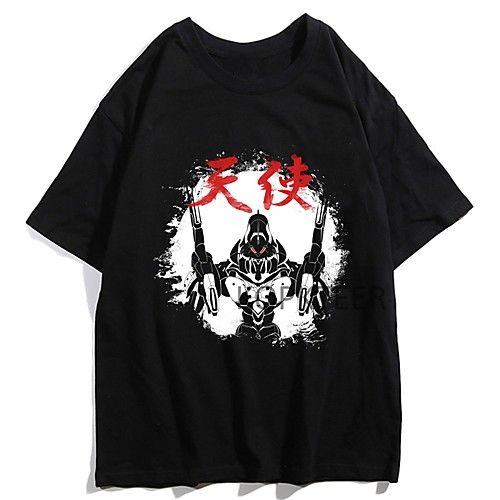 

Inspired by EVA Cosplay Anime Cartoon Polyester / Cotton Blend Print Harajuku Graphic Kawaii T-shirt For Women's / Men's