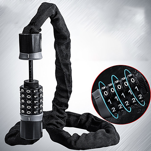 

Bike Locks Portable Locking Security For Road Bike Mountain Bike MTB Folding Bike Recreational Cycling Cycling Bicycle Metal Rough Black Black BlackWhite