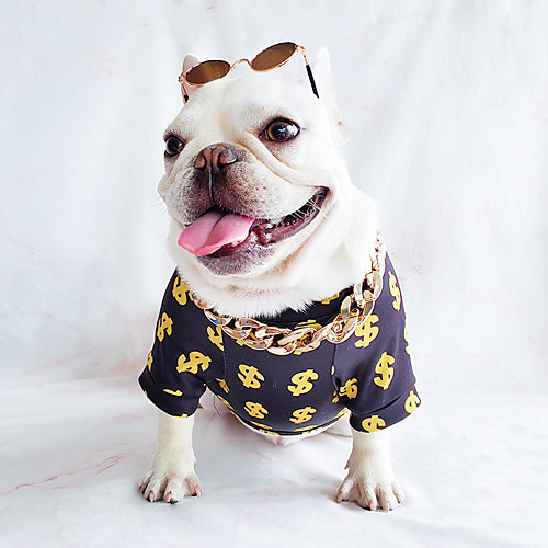 

Dog T-shirts Dog Costume Patterned Leisure Adorable Dailywear Casual / Daily Dog Clothes Puppy Clothes Dog Outfits Breathable Black Costume for Girl and Boy Dog Cotton XS S M L XL XXL