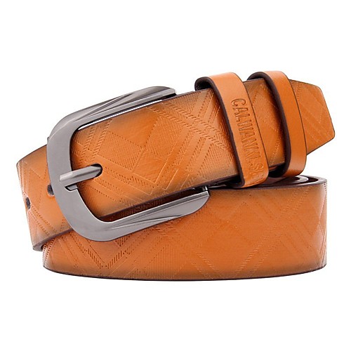 

Men's Wide Belt Office / Career Daily Wear As the Picture Belt Solid Color