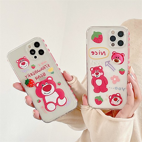 

Phone Case For Apple Back Cover iPhone 12 Pro Max 11 SE 2020 X XR XS Max 8 7 Shockproof Dustproof Cartoon Graphic TPU