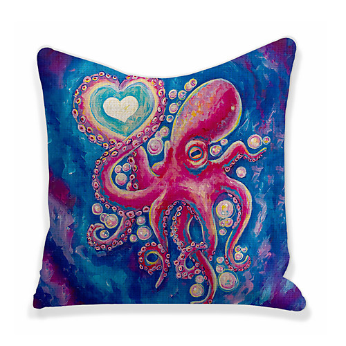 

Octopus Double Side Cushion Cover 1PC Soft Decorative Square Throw Pillow Cover Cushion Case Pillowcase for Bedroom Livingroom Superior Quality Machine Washable Outdoor Cushion for Sofa Couch Bed Chair