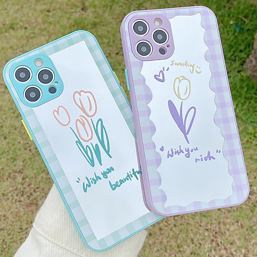 

Phone Case For Apple Back Cover iPhone 12 Pro Max 11 SE 2020 X XR XS Max Shockproof Dustproof Flower TPU