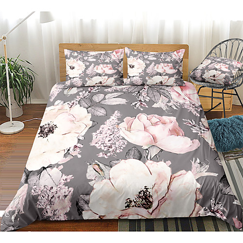 

Duvet Cover Sets 3 Piece Rayon / Polyester 3D Rainbow Reactive Print Bohemian Style