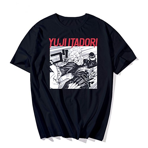 

Inspired by Jujutsu Kaisen Cosplay Anime Cartoon Polyester / Cotton Blend Print Harajuku Graphic Kawaii T-shirt For Women's / Men's