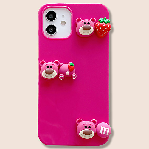 

Phone Case For Apple Back Cover iPhone 12 Pro Max 11 SE 2020 X XR XS Max 8 7 Shockproof Dustproof Solid Colored Animal TPU