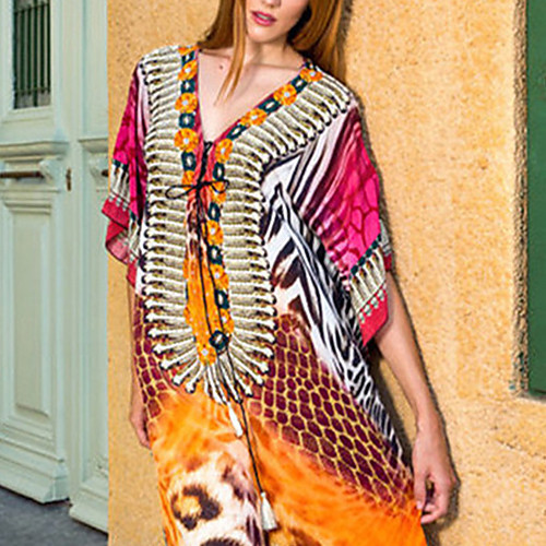 

Women's Cover Up Swim Dress Swimsuit Oversized Photo Color Swimwear Bathing Suits New / Padless / Beach