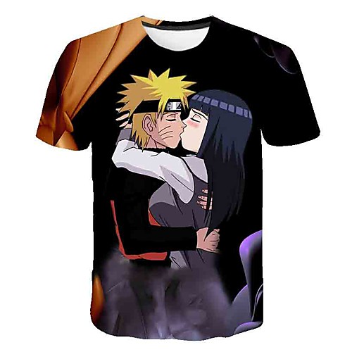 

Inspired by Naruto Uchiha Sasuke Anime Cartoon 100% Polyester 3D Harajuku Graphic Kawaii T-shirt For Women's / Men's