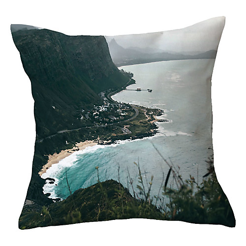 

Landscape Double Side Cushion Cover 1PC Soft Decorative Square Throw Pillow Cover Cushion Case Pillowcase for Bedroom Livingroom Superior Quality Machine Washable Outdoor Cushion for Sofa Couch Bed Chair