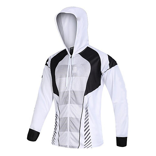

CAWANFLY Men's Hoodie Jacket Fishing Jacket Outdoor Long Sleeve Quick Dry Waterproof Zipper Lightweight Breathable UV Protection Jacket Top Autumn / Fall Spring Summer Fishing Camping & Hiking Outdoor