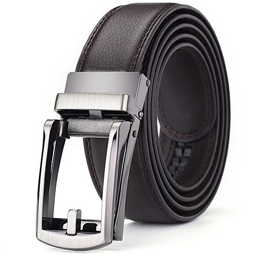 

Men's Wide Belt Leather Belt Solid Colored