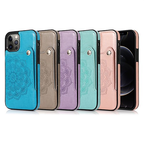 

Phone Case For Apple Back Cover iPhone 12 Pro Max 11 SE 2020 X XR XS Max 8 7 6 Card Holder Shockproof Dustproof Graphic PU Leather