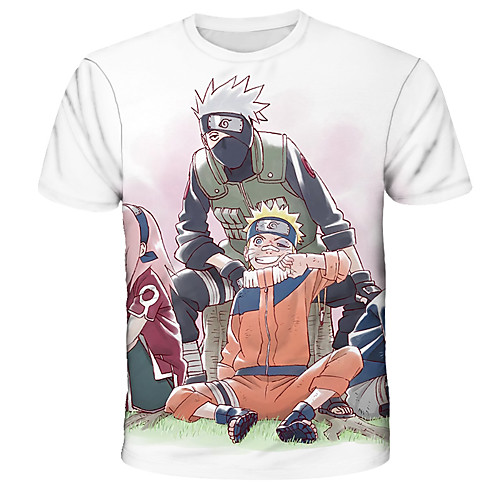 

Inspired by Naruto Akatsuki Anime Cartoon 100% Polyester Print 3D Harajuku Graphic T-shirt For Women's / Men's