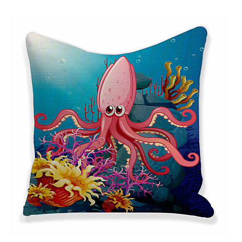 

Octopus Double Side Cushion Cover 1PC Soft Decorative Square Throw Pillow Cover Cushion Case Pillowcase for Bedroom Livingroom Superior Quality Machine Washable Outdoor Cushion for Sofa Couch Bed Chair