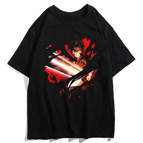 

Inspired by Black Clover Cosplay Anime Cartoon Polyester / Cotton Blend Print Harajuku Graphic Kawaii T shirt For Women's / Men's