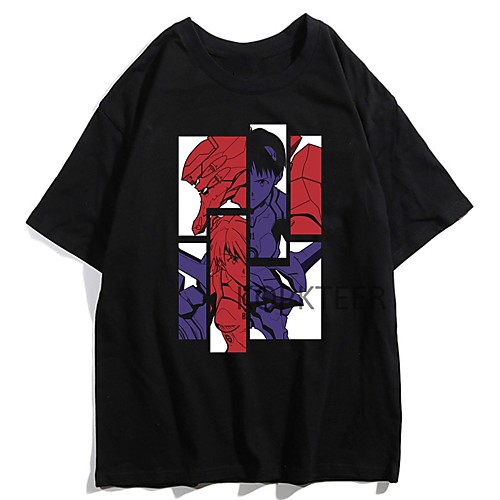

Inspired by EVA Cosplay Anime Cartoon Polyester / Cotton Blend Print Harajuku Graphic Kawaii T-shirt For Women's / Men's