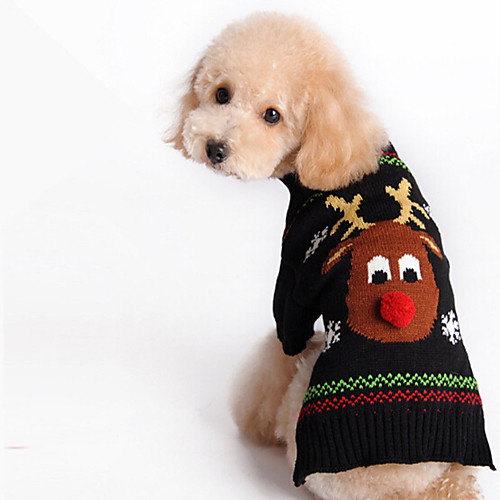 

Dog Sweater Dog Costume Stripes Leisure Adorable Dailywear Casual / Daily Winter Dog Clothes Puppy Clothes Dog Outfits Breathable Red Black Costume for Girl and Boy Dog Polyester XS S M L XL XXL