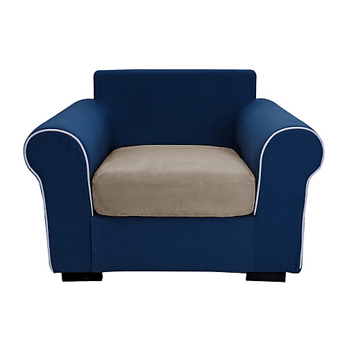 

Stretch Sofa Cushion Cover Solid Color Couch Cushion Replacement Reversible Cushion Slipcovers Sofa in Home Living Room