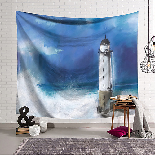 

Ocean Landscape Wall Tapestry Art Decor Blanket Curtain Hanging Home Bedroom Living Room Decoration Polyester
