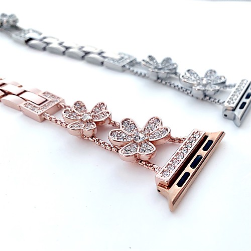 

Smart Watch Band for Apple iWatch Jewelry Design Zinc alloy Replacement Wrist Strap for Apple Watch Series SE / 6/5/4/3/2/1