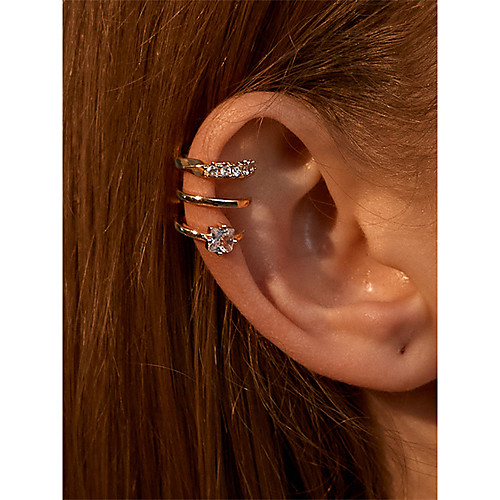 

Women's Girls' Earrings Classic Birthday Sweet Earrings Jewelry Rose Gold For Festival 1pc