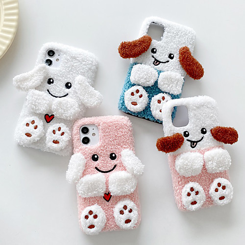 

Phone Case For Apple Back Cover iPhone 12 Pro Max 11 SE 2020 X XR XS Max 8 7 Shockproof Dustproof Cartoon Plush TPU