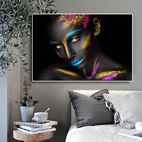 

Wall Art Poster Prints Painting Artwork Picture Portrait African Woman Home Decoration Décor Rolled Canvas No Frame Unframed Unstretched