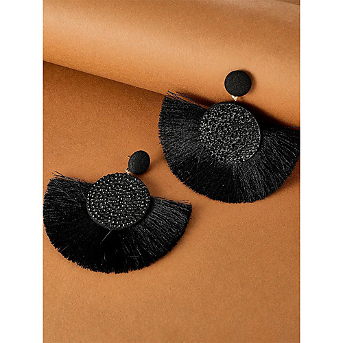 

Ethnic Style Fringe Fan-shaped Personality Popular Earrings