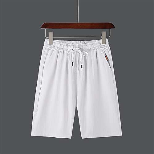

Men's Sporty Casual / Sporty Quick Dry Breathable Soft Daily Sports Chinos Shorts Pants Solid Color Short Drawstring Elastic Waist Deep Blue ArmyGreen Wine Grey Khaki