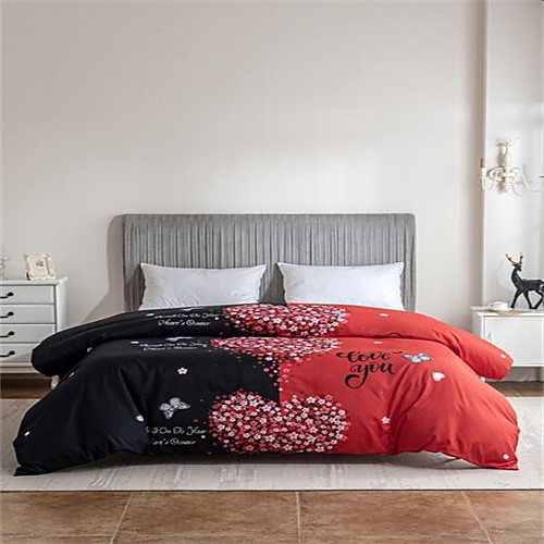 

3-Piece Duvet Cover Set Hotel Bedding Sets Comforter Cover with Soft Lightweight Microfiber Include 1 Duvet Cover 2 Pillowcases for Double/Queen/King(1 Pillowcase for Twin/Single)