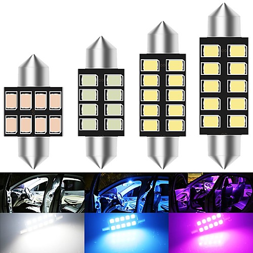 

10pcs Festoon C5W led Canbus 31/36/39/41mm Interior Lighting Error Free 2835 SMD License Plate led Reading bulbs Dome lamps 12v