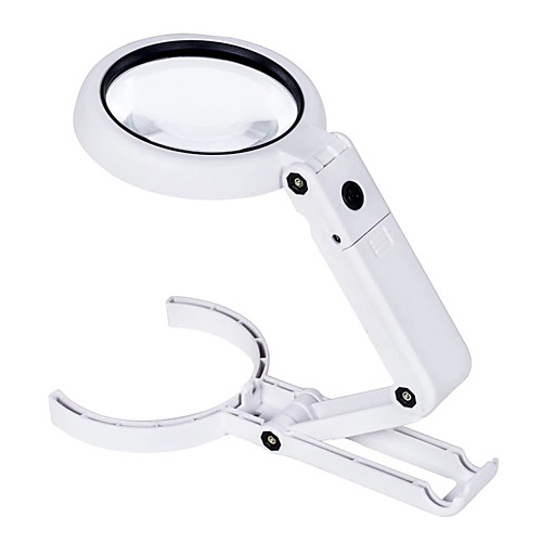 

5X 11X Folding Magnifier Magnifying Lamp for 8 LED Handheld Portable Glass Magnifier