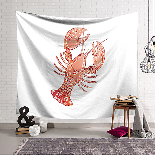 

Lobster Wall Tapestry Art Decor Blanket Curtain Hanging Home Bedroom Living Room Decoration Polyester