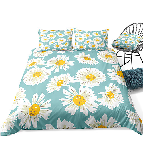 

Duvet Cover Sets 3 Piece Rayon / Polyester 3D Rainbow Reactive Print Bohemian Style