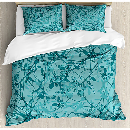 

3-Piece Duvet Cover Set Hotel Bedding Sets Comforter Cover with Soft Lightweight Microfiber Include 1 Duvet Cover 2 Pillowcases for Double/Queen/King(1 Pillowcase for Twin/Single)