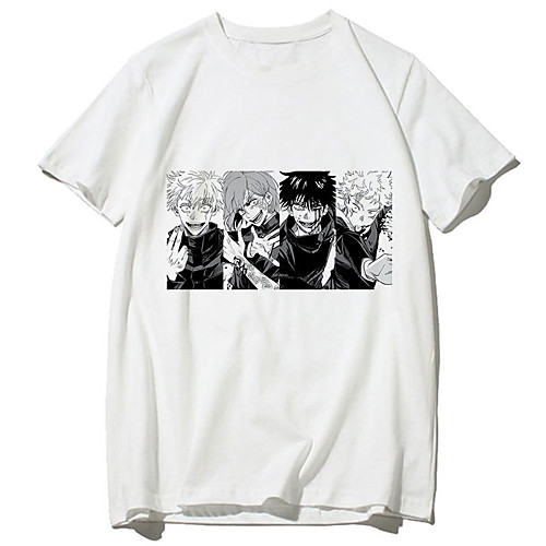 

Inspired by Jujutsu Kaisen Cosplay Anime Cartoon Polyester / Cotton Blend Print Harajuku Graphic Kawaii T-shirt For Women's / Men's