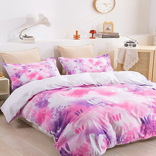 

3-Piece Duvet Cover Set Hotel Bedding Sets Comforter Cover with Soft Lightweight Microfiber Include 1 Duvet Cover 2 Pillowcases for Double/Queen/King(1 Pillowcase for Twin/Single)