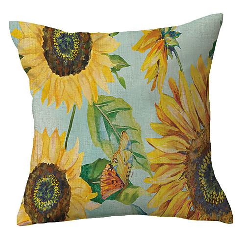

Double Side Cushion Cover 1PC Faux Linen Soft Decorative Square Throw Pillow Cover Cushion Case Pillowcase for Sofa Bedroom Superior Quality Machine Washable