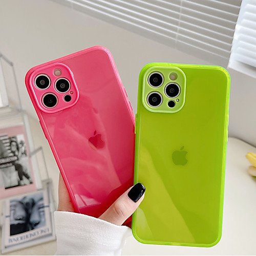 

Phone Case For Apple Back Cover iPhone 12 Pro Max 11 SE 2020 X XR XS Max 8 7 Shockproof Dustproof Solid Colored TPU
