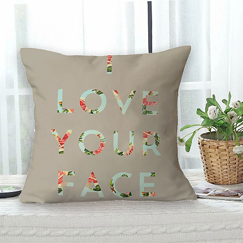 

Slogan Double Side Cushion Cover 1PC Soft Decorative Square Throw Pillow Cover Cushion Case Pillowcase for Bedroom Livingroom Superior Quality Machine Washable Outdoor Cushion for Sofa Couch Bed Chair