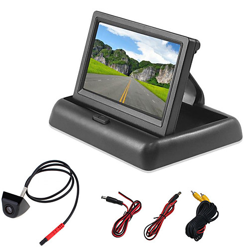 

Factory Outlet PZ43-C LCD Digital Screen Wireless Car Reversing Monitor / Reversing Radar Kit Waterproof / 360° monitoring for Car